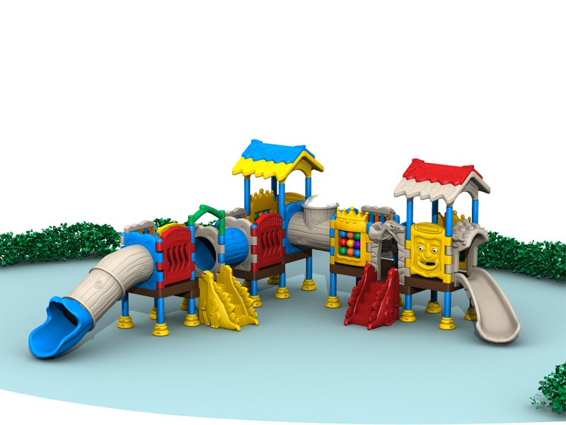 Patio al aire libre con toboganes TQ-QS006
